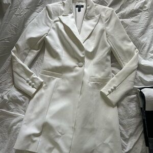 Aidan Mattox White Midi Dress